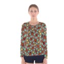 Colorful Modern Geometric Print Pattern Women s Long Sleeve Tee View1