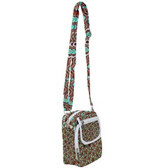 Colorful Modern Geometric Print Pattern Shoulder Strap Belt Bag