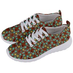 Colorful Modern Geometric Print Pattern Men s Lightweight Sports Shoes by dflcprintsclothing