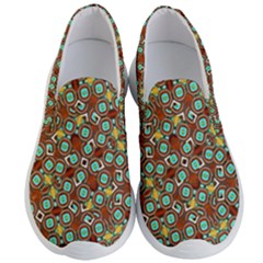 Colorful Modern Geometric Print Pattern Men s Lightweight Slip Ons by dflcprintsclothing