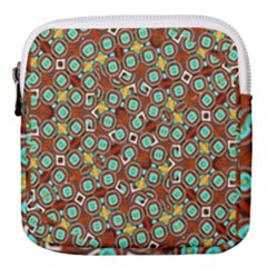 Colorful Modern Geometric Print Pattern Mini Square Pouch by dflcprintsclothing