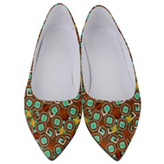 Colorful Modern Geometric Print Pattern Women s Low Heels by dflcprintsclothing