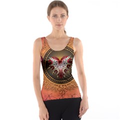 Awesome Dark Heart With Skulls Tank Top by FantasyWorld7