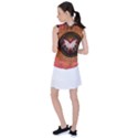 Awesome Dark Heart With Skulls Women s Sleeveless Mesh Sports Top View2