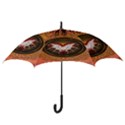 Awesome Dark Heart With Skulls Hook Handle Umbrellas (Medium) View3