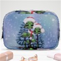 Merry Christmas, Funny Mushroom With Christmas Hat Make Up Pouch (Small) View1