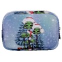 Merry Christmas, Funny Mushroom With Christmas Hat Make Up Pouch (Small) View2