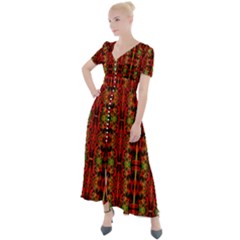 Ab 102 1 Button Up Short Sleeve Maxi Dress by ArtworkByPatrick