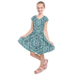 Paradise Flowers In Lovely Colors Kids  Short Sleeve Dress by pepitasart