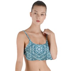 Paradise Flowers In Lovely Colors Layered Top Bikini Top 