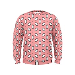 Pink Background Texture Kids  Sweatshirt by Mariart