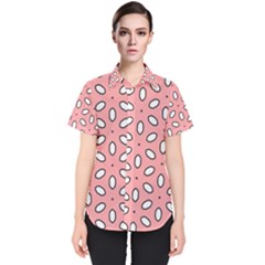 Pink Background Texture Women s Short Sleeve Shirt