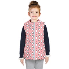 Pink Background Texture Kids  Hooded Puffer Vest