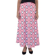 Pink Background Texture Flared Maxi Skirt by Mariart