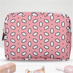 Pink Background Texture Make Up Pouch (medium)