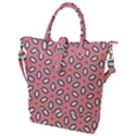 Pink Background Texture Buckle Top Tote Bag View1