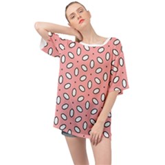 Pink Background Texture Oversized Chiffon Top by Mariart