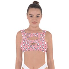 Pink Background Texture Bandaged Up Bikini Top by Mariart