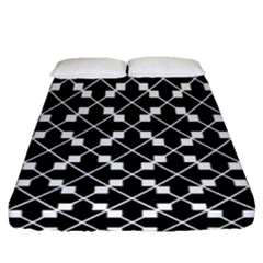 Abstract Background Arrow Fitted Sheet (queen Size)