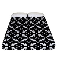 Abstract Background Arrow Fitted Sheet (california King Size)