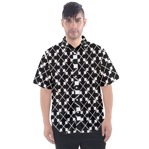 Abstract Background Arrow Men s Short Sleeve Shirt by HermanTelo