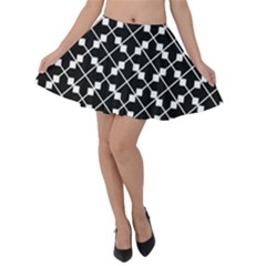 Abstract Background Arrow Velvet Skater Skirt