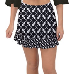 Abstract Background Arrow Fishtail Mini Chiffon Skirt by HermanTelo