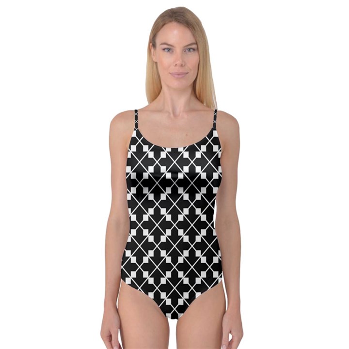 Abstract Background Arrow Camisole Leotard 