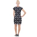 Abstract Background Arrow Cap Sleeve Bodycon Dress View2