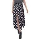 Abstract Background Arrow Velour Split Maxi Skirt View1