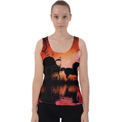 Drive In The Night By Carriage Velvet Tank Top by FantasyWorld7