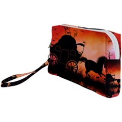 Drive In The Night By Carriage Wristlet Pouch Bag (small)