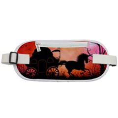 Drive In The Night By Carriage Rounded Waist Pouch by FantasyWorld7