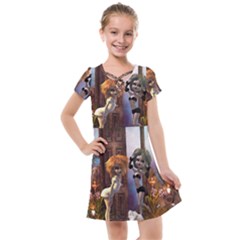 Cute Dark Fairys With Cat Kids  Cross Web Dress by FantasyWorld7