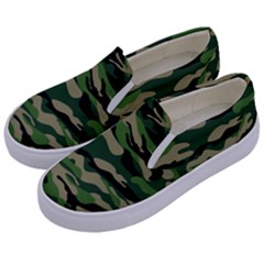 Camouflage Kids  Canvas Slip Ons by designsbymallika