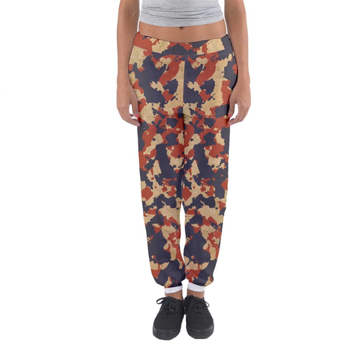 Aged Red, White, and Blue Camo Women s Jogger Sweatpants