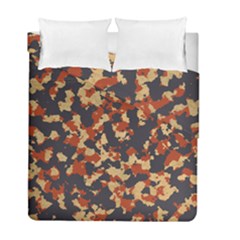 Aged Red, White, And Blue Camo Duvet Cover Double Side (full/ Double Size) by McCallaCoultureArmyShop