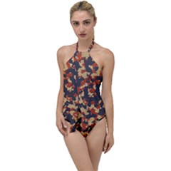 Aged Red, White, And Blue Camo Go With The Flow One Piece Swimsuit