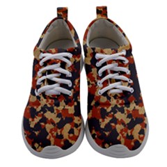 Aged Red, White, And Blue Camo Women Athletic Shoes