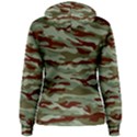 Brown and Green Camo Women s Pullover Hoodie View2