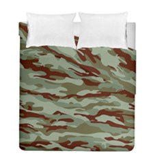 Brown And Green Camo Duvet Cover Double Side (full/ Double Size) by McCallaCoultureArmyShop