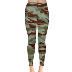 Brown And Green Camo Inside Out Leggings