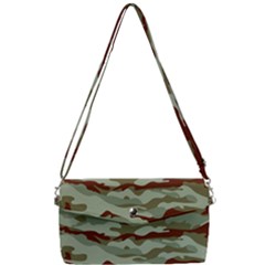 Brown And Green Camo Removable Strap Clutch Bag by McCallaCoultureArmyShop