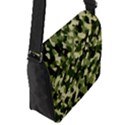 Dark Green Camouflage Army Flap Closure Messenger Bag (S) View2