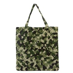 Dark Green Camouflage Army Grocery Tote Bag by McCallaCoultureArmyShop