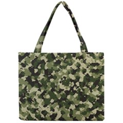 Dark Green Camouflage Army Mini Tote Bag by McCallaCoultureArmyShop