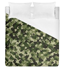 Dark Green Camouflage Army Duvet Cover (queen Size) by McCallaCoultureArmyShop