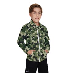 Dark Green Camouflage Army Kids  Windbreaker by McCallaCoultureArmyShop