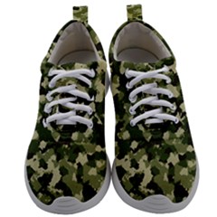 Dark Green Camouflage Army Mens Athletic Shoes by McCallaCoultureArmyShop