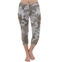 Tan Army Camouflage Capri Winter Leggings  View1